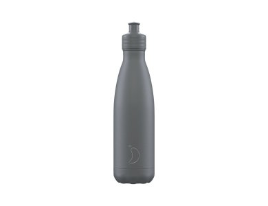 Chillys Sport Bottle Grey, Ανοξείδωτος Θερμός Για Υγρά, 500ml