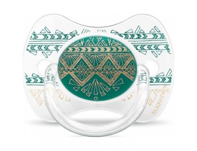 Suavinex Πιπίλα Σιλικόνης Premium Couture, 0-4m+, Green