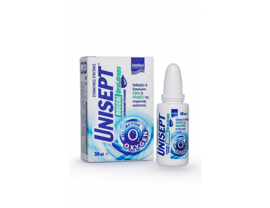 InterMed Unisept Buccal Oral drops, Στοματικές Σταγόνες για Καθαρισμό & Επούλωση Πληγών, 30ml
