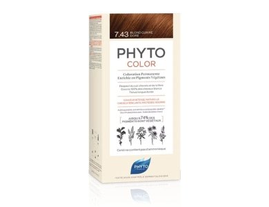 Phyto Color Copper Golden Blonde No7.43 Ξανθό  Χρυσοχάλκινο Μόνιμη Βαφή, 1τμχ