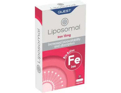 Quest Liposomal Iron 15mg, Λιποσωμικός Σίδηρος, 30caps