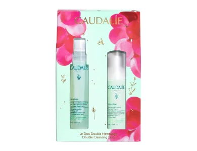 Caudalie X-Mas, Vinoclean Double Cleansing Duo Gift Set, Λάδι Καθαρισμού Προσώπου & Ντεμακιγιάζ 75ml & Απαλός Αφρός Καθαρισμού Προσώπου για Ενυδάτωση 50ml