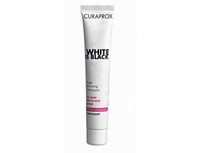 Curaprox White is Black Toothpaste,  Μαύρη Οδοντόκρεμα με ενεργό άνθρακα 90ml