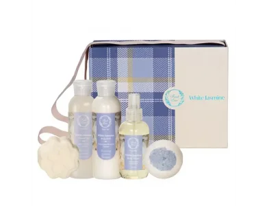 Fresh Line X-Mas Promo White Jasmine, Σετ Περιποίησης Σώματος, 5 τμχ