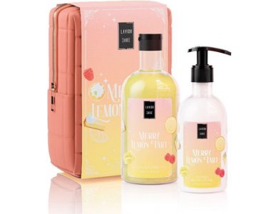 Lavish Care Merry Lemon Christmas Set, Αφρόλουτρο 500ml & Κρέμα Σώματος 300ml, 1σετ