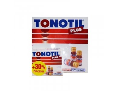 Tonotil Plus Συμπλήρωμα Διατροφής με Καρνιτίνη & 4 Αμινοξέα για Μεγάλη Ενέργεια & Δύναμη, 10 + 3 ΔΩΡΟ x 10ml