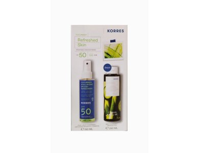 Korres Promo Προσφοράς Cucumber Refreshed Skin με Αντηλιακό Προσώπου & Σώματος SPF50, 150ml & Αφρόλουτρο Αγγούρι Bamboo, 250ml, 1σετ