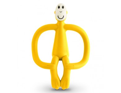 Matchstick Monkey Teething Toy Μασητικό Οδοντοφυΐας, 3m+, Yellow, 1τμχ